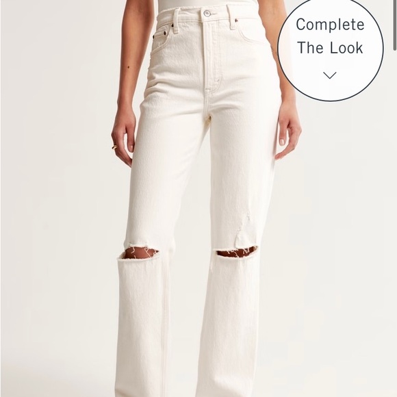 Abercrombie & Fitch Denim - Abercrombie and Fitch High Rise 90’s Straight Leg Jeans